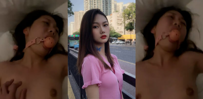 高颜值M属性反差女友 酒店调教记：捆绑口塞玩弄、爆操肥臀的性欲母狗