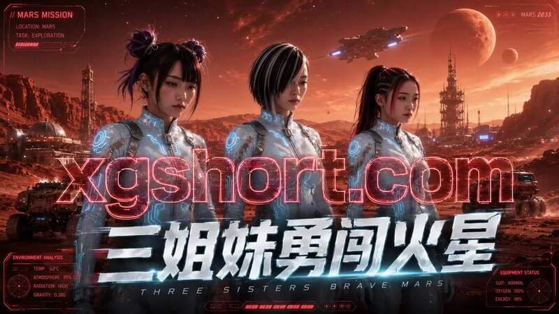 AI短剧 三姐妹勇闯火星