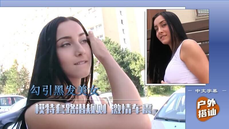 美腿模特被套路'交易' 勾引后入车里激情迸发