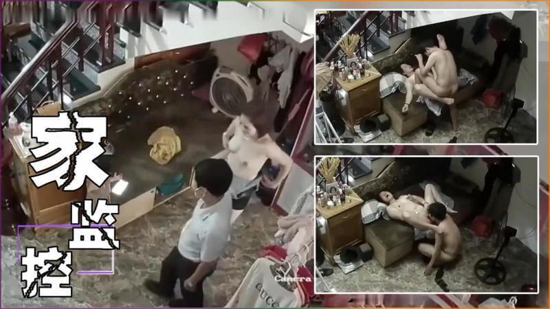 监控破解 老婆刚走就把丈母娘舔穴 骚逼被干到喷水