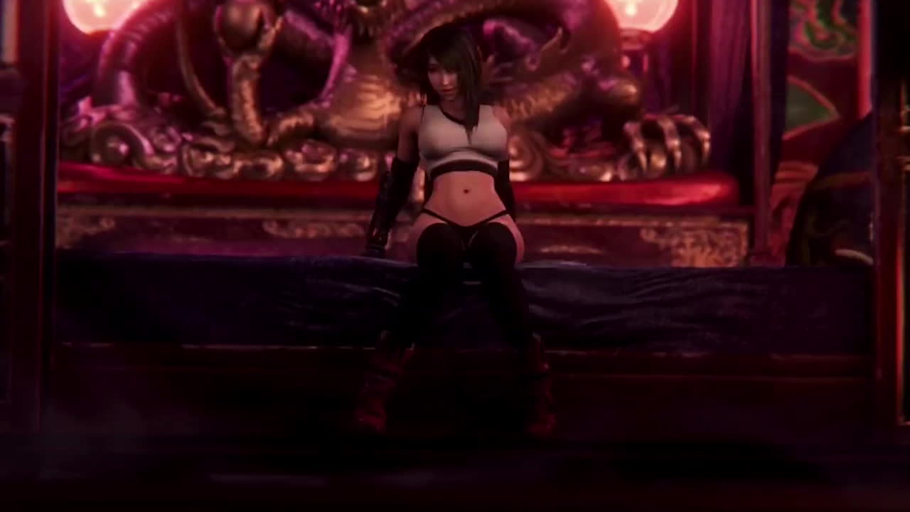 蒂法·洛克哈特最终幻想：丰满柔软的3D动漫美乳令玩家神魂颠倒