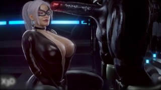 3D黑猫美腿诱惑 动漫毒液口交快感 激情同人视听盛宴