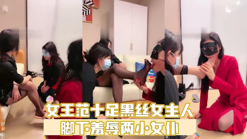 黑丝女主羞辱跪地女仆,展现十足女M风范