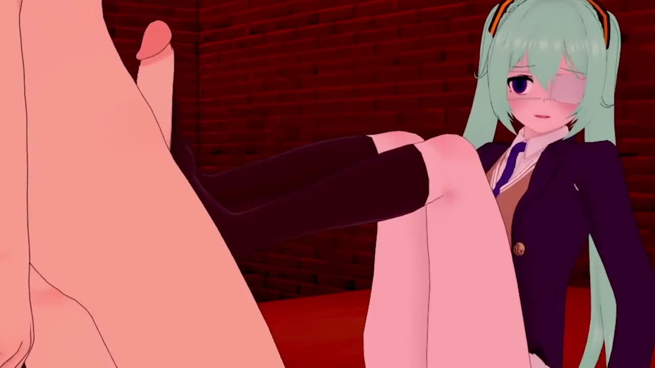 初音未来：密室中的激情邂逅，我的3D动漫少女情缘