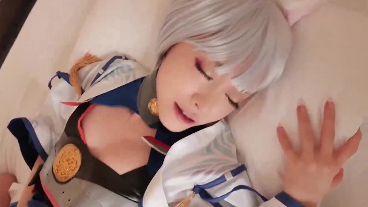 后入九尾狐美腿，时代剧Cosplay诱惑，白嫩肌肤尽显性感。