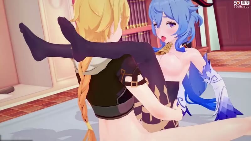 原神空哥的后宫六飞，粉穴少女献身国风3D动漫！