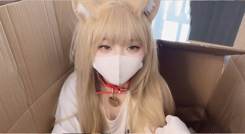 人形猫娘特殊快递的淫荡喵酱，国产原创糖心，被当玩物任意抽插满足欲望