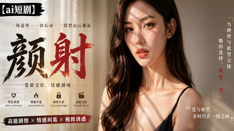 AI短剧 高颜值女神颜射合集