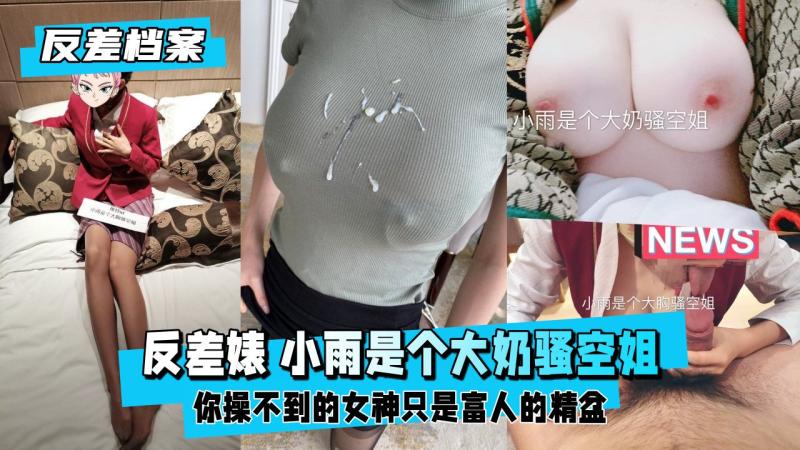 反差婊 小雨是个大奶骚空姐