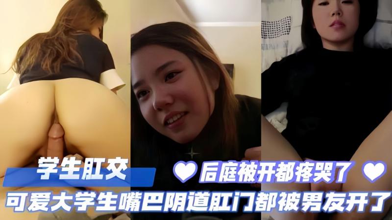 可爱学生女友被男友开发 口交后入肛交花样多
