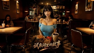 试衣间里的故事EP6 高铁厕所大战，嫩穴被内射满浓精