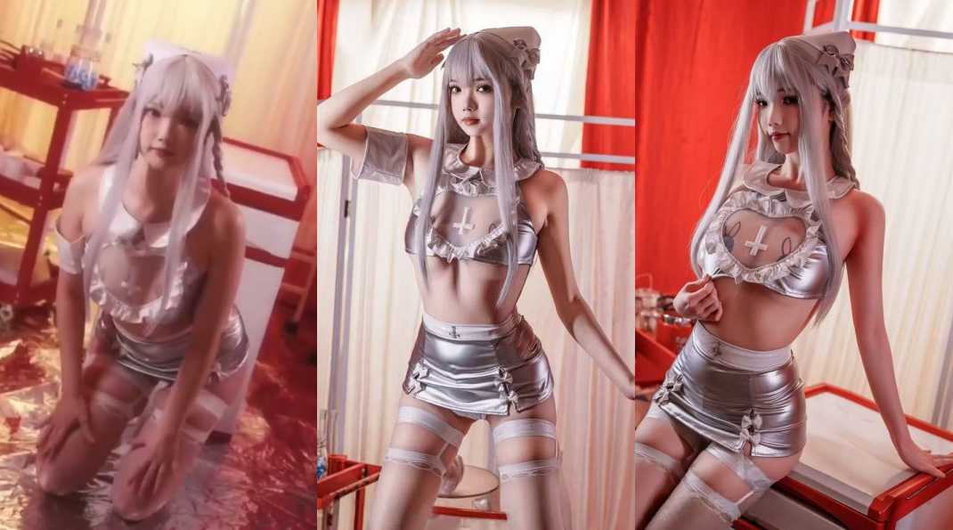 秀人网顶级模特雪晴Astra 银发魔女护士实习日记 美乳抖臀极致诱惑