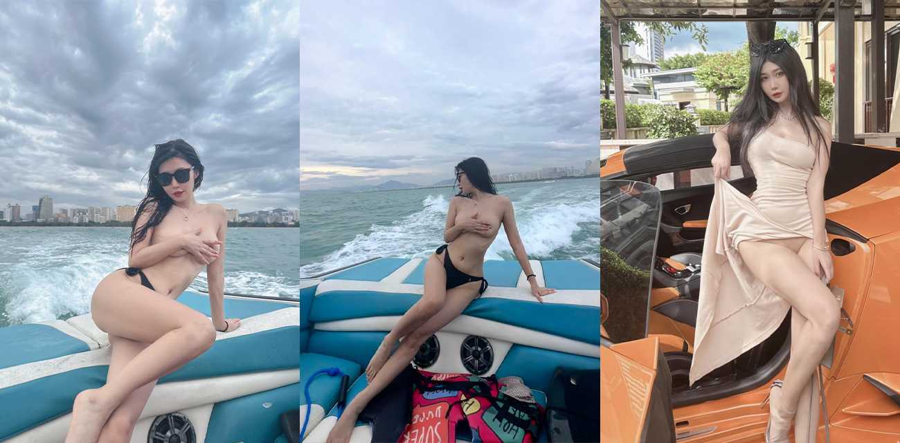 秀人网网红模特阿姣三亚豪华游艇淫乱女同派对 极品御姐互相摩擦达到高潮