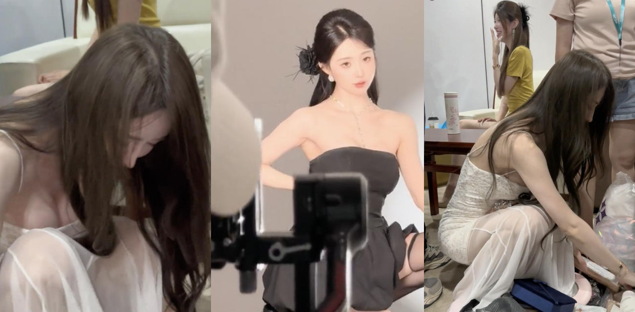 抖音性感巨乳车模网红 陈77 活动现场视频流出 穿着暴露奶子都快出来了