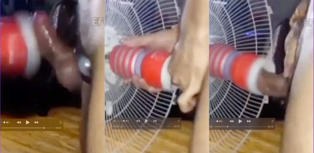 国外网友脑洞大开 飞机杯加风扇的组合 自慰界的武魂融合技令人刮目相看