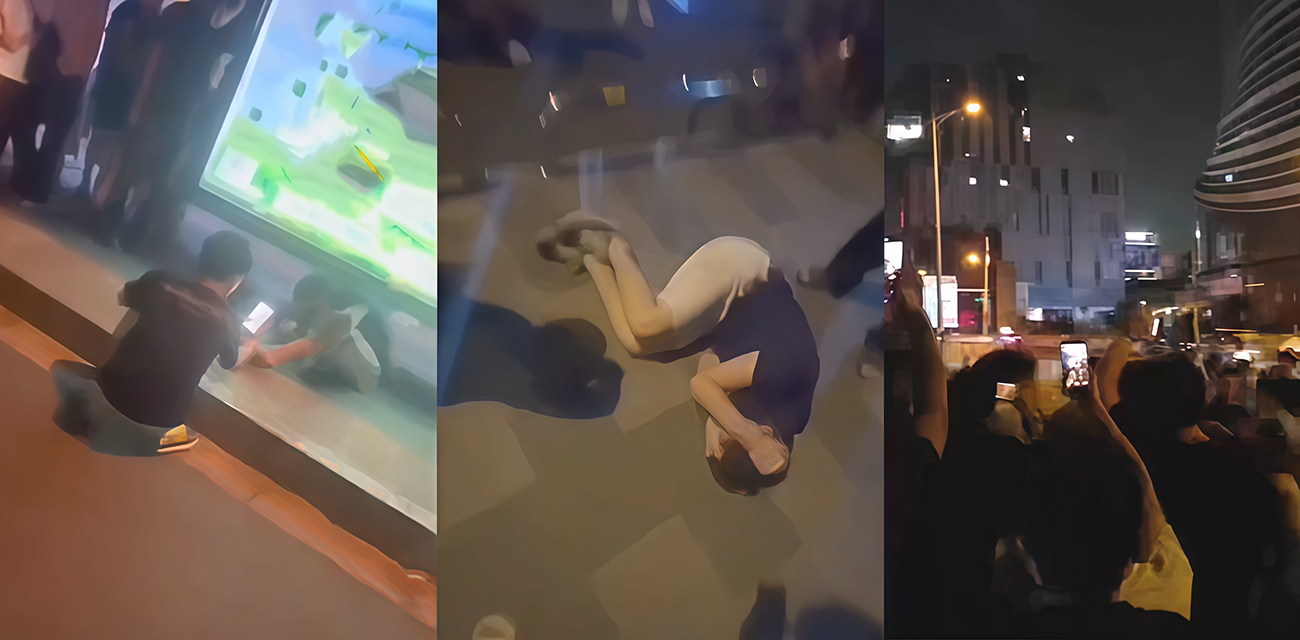 抖音刷屏的徐州苏宁广场事件 老外辱华被群众当场教训 现场一片混乱