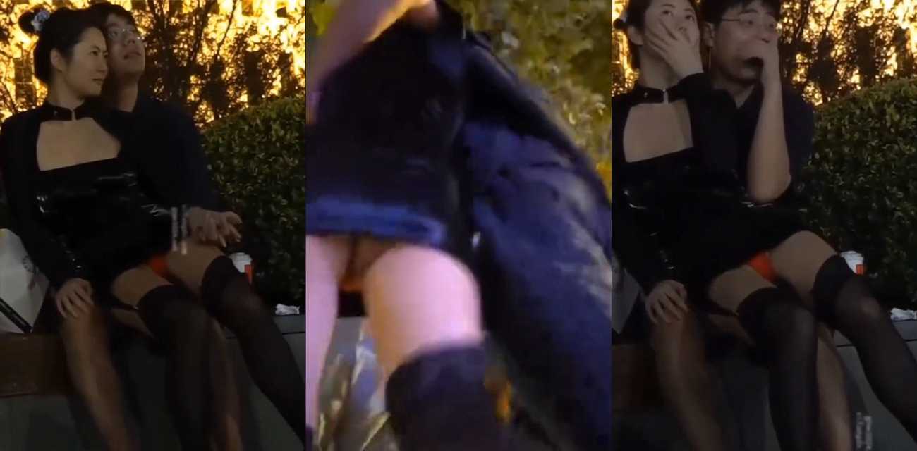 小情侣街头寻找刺激户外露出 雇佣摄影师装作路人偷拍 无内裙底风光无限小穴粉嫩