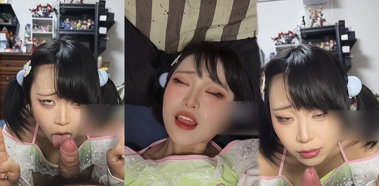 孙雨蕾粉嫩吊带卡通内衣居家日常自拍 平时的样子还真看不出来私下这么骚