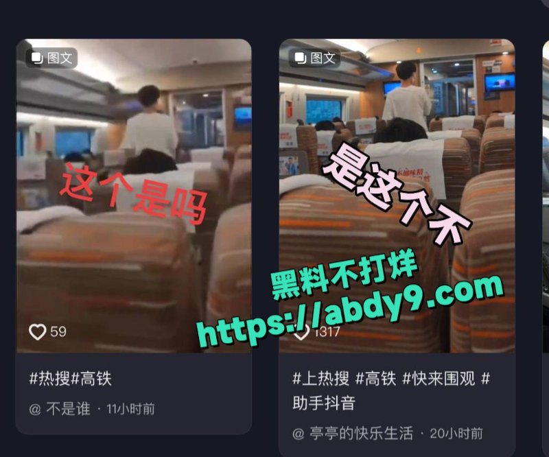 高铁短发女孩14