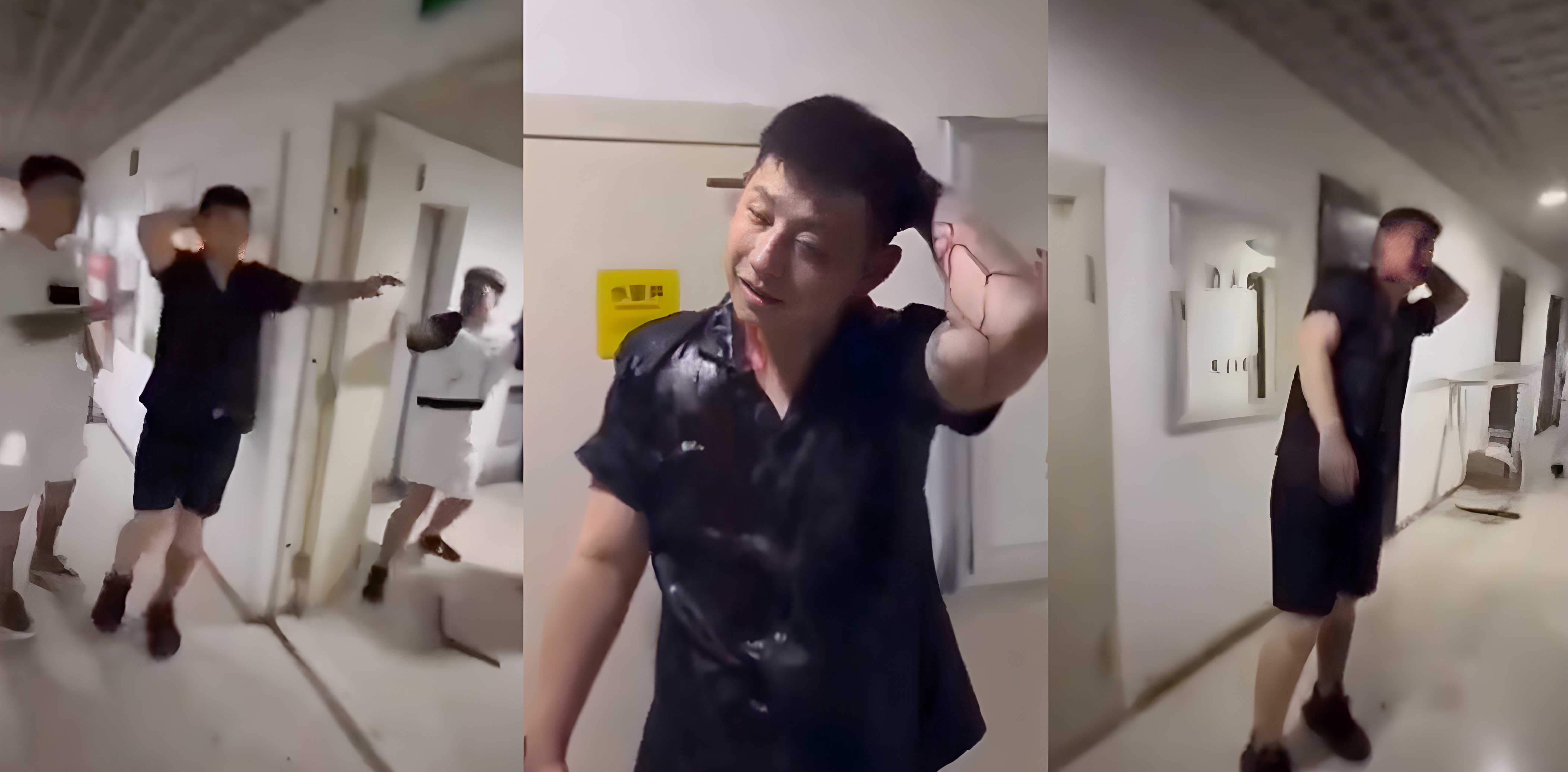 全网求的国服典韦消防斧砍人视频 男子像拿了红BUFF一样黏着猛砍17刀
