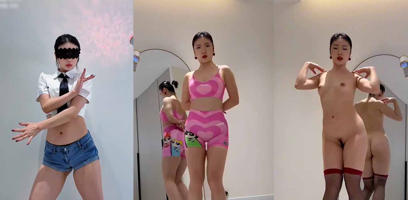 抖音彤宝思羽轻熟女健身达人全裸扭蜜桃肥臀跳舞 张开双腿顶胯露B 阴毛旺盛 太骚了