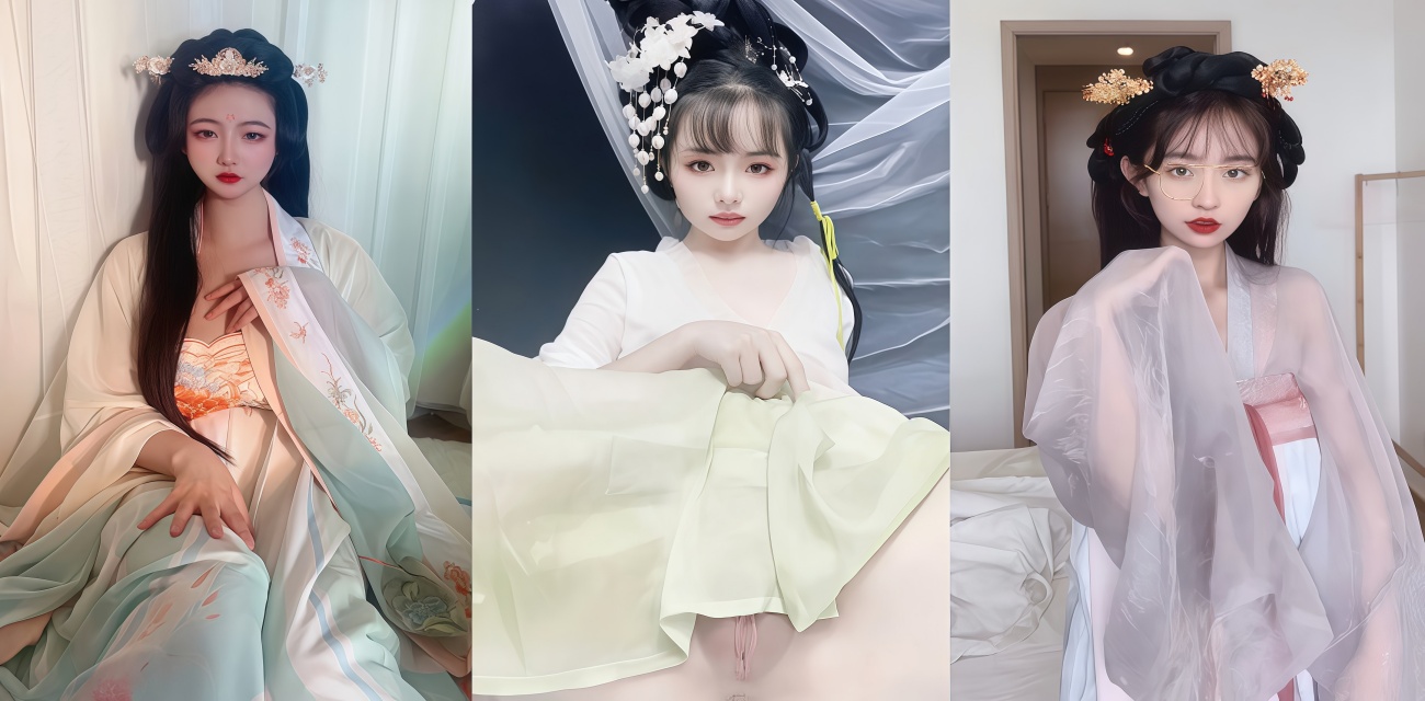 每日大赛之古风汉服特辑 白丝花嫁自慰到爆操 少女私密玩法太骚