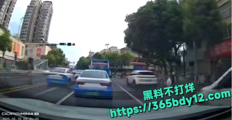 湖北孝感出租车司机路怒症发作4.