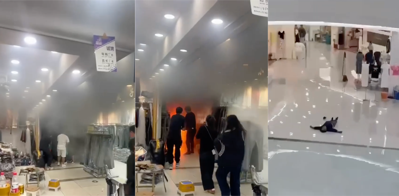 中国服装第一街 杭州四季青被人为纵火 纵火犯作案以后跳楼自杀身亡