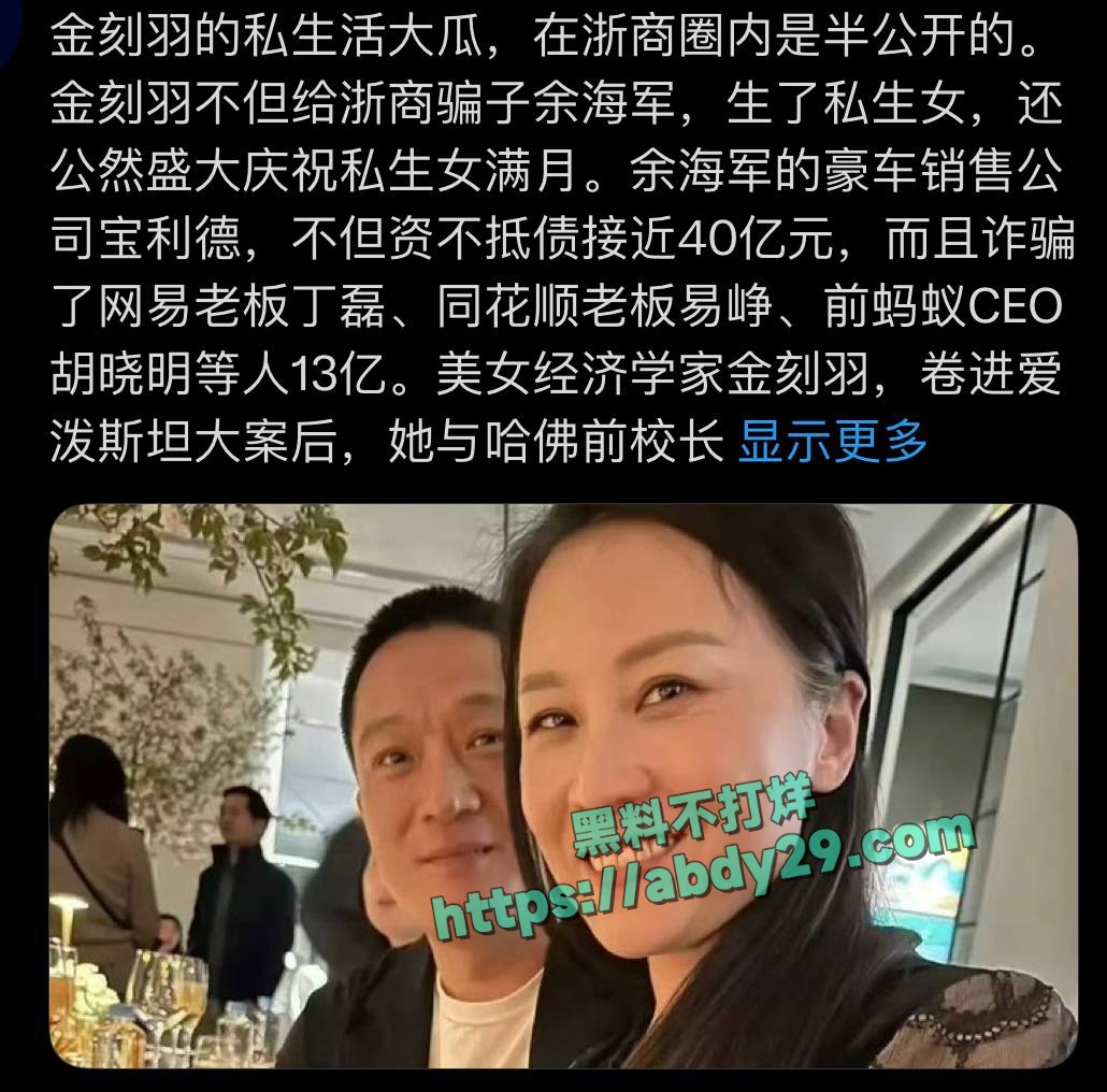 哈佛博士金刻羽与浙商余海军婚外情 6