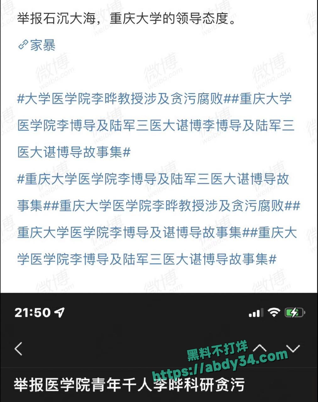 各渠道举报李晔湛小维失败2