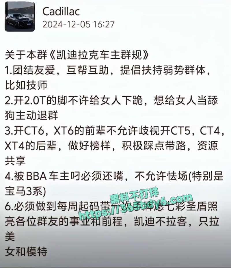 凯迪拉克车友会聚会包下大量嫩模技师现场提供服务1