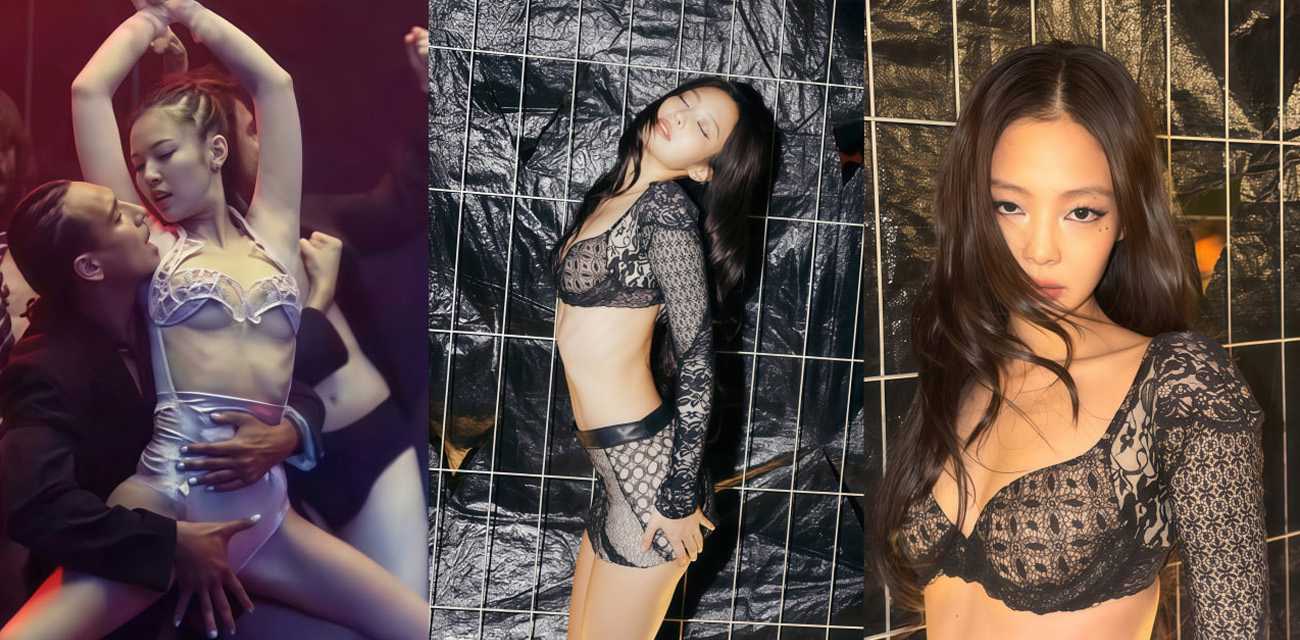 Jennie新MV LessthanaLover 海边镜头引发争议 慢放捕捉画面出现走光片