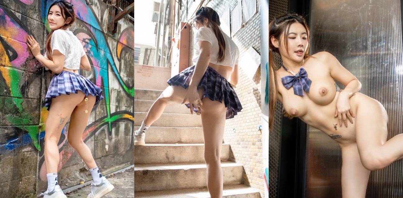 台湾超级骚鸡 费爵娜 街头露出大挑战 穿着齐逼小短裙 塞上肛塞铃铛 体验身心的双重刺激