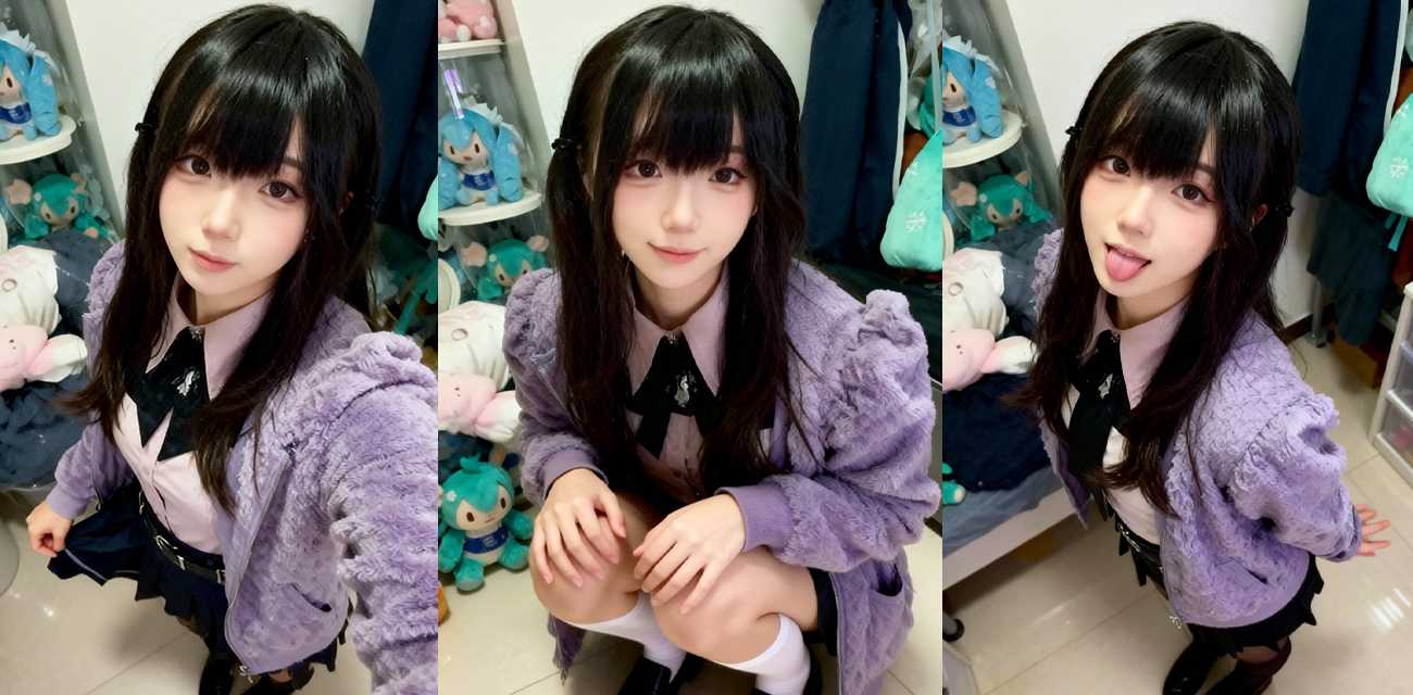 天啊 这么漂亮的妹子竟然是个带把的 超可爱双马尾伪娘被后入特写 三观震碎