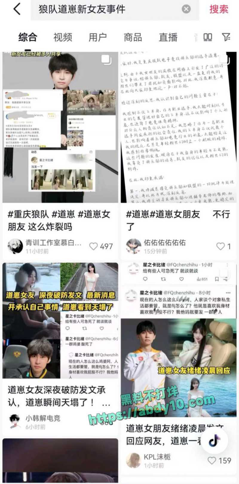 王者荣耀著名中单狼队道崽女友被扒是福利姬 3