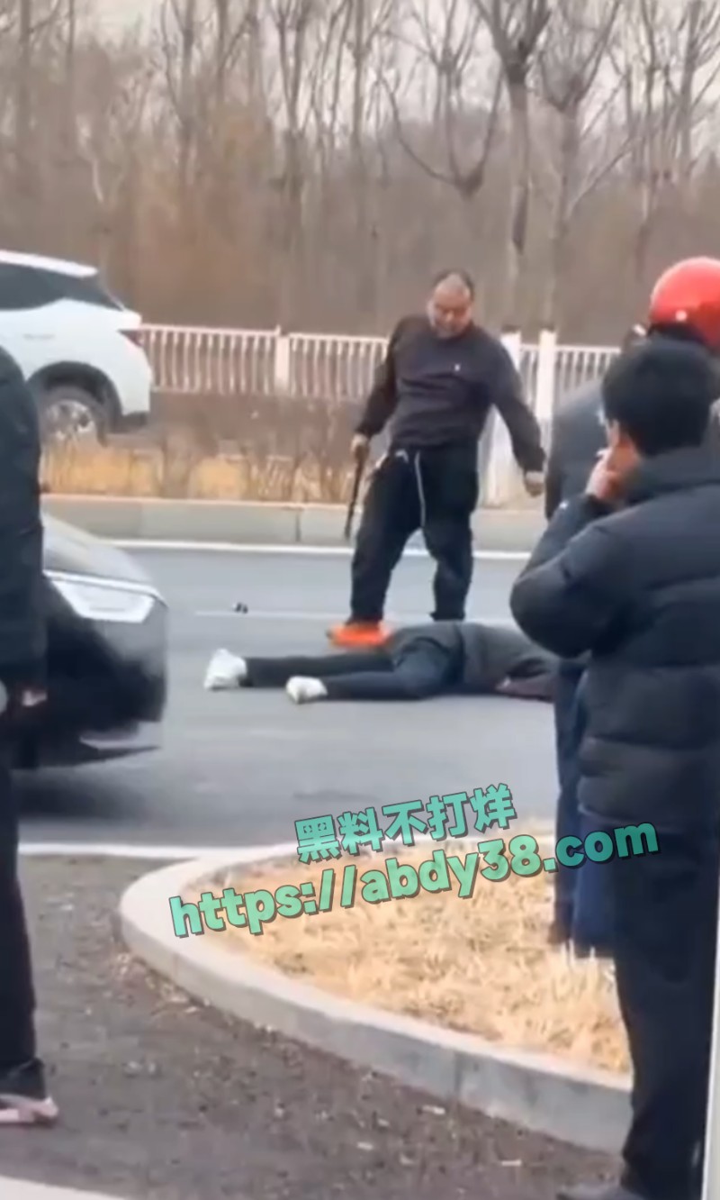 河北公路惊现斧头砍人5