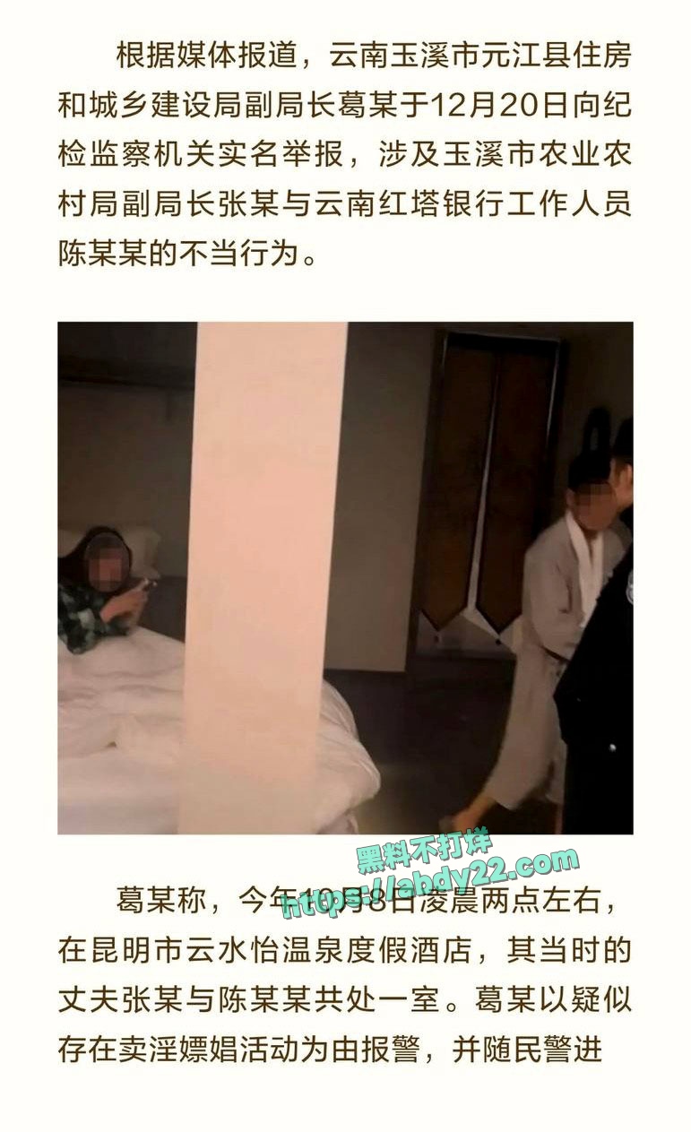 玉溪市元江县农业局副局长张颖出轨 5