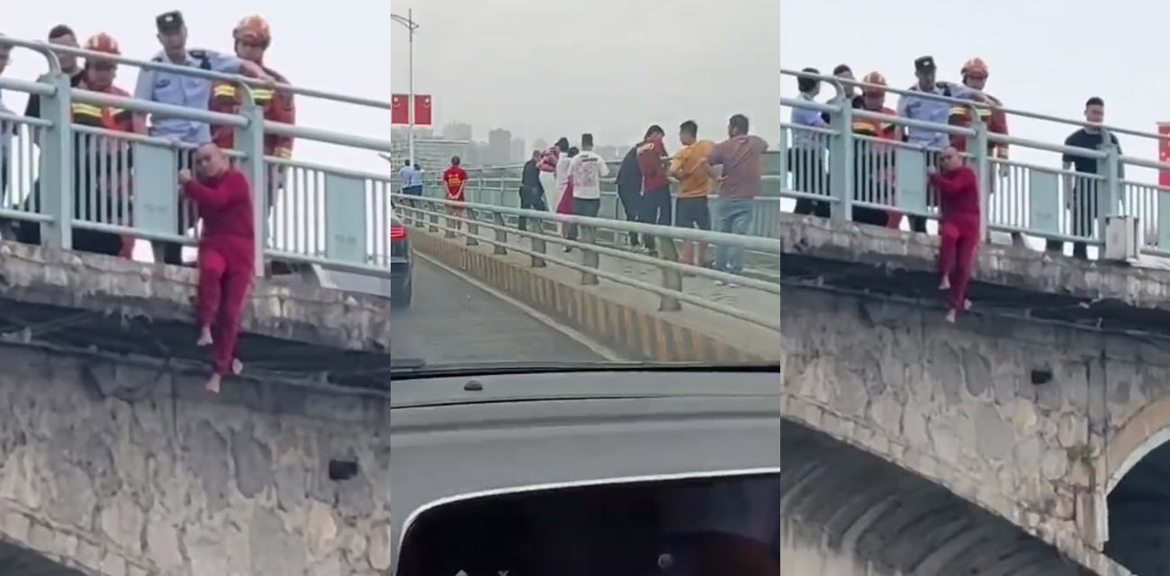 永州祁阳一桥再发跳河事件 浯溪河畔悲剧重演 整理网友多段视频回顾惊魂一刻