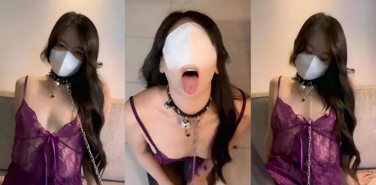 推特原创肉臀果儿 紫色睡衣少妇背着老公找邻居调教 跪下吃鸡巴当母狗