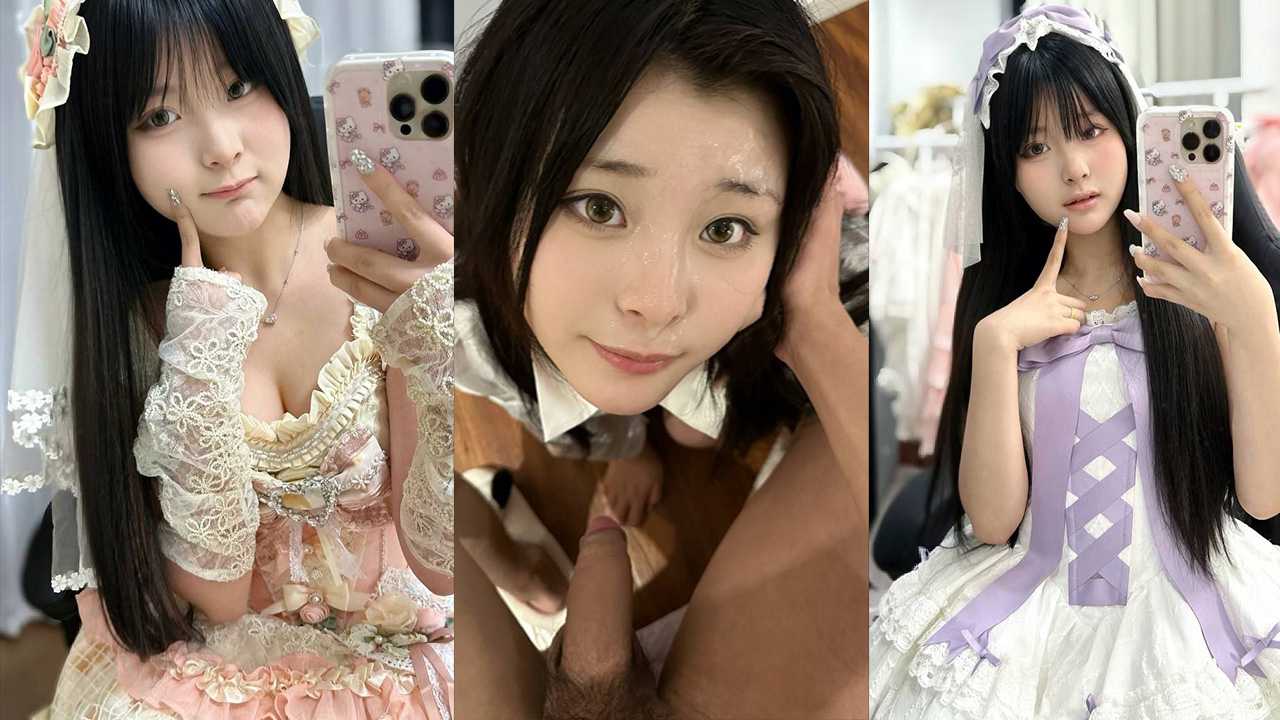 抖音推特超人气47万粉丝美女网红 洛宝 私密金主资源流出！清纯脸蛋配合淫欲表情超高清私房照让你大饱眼福