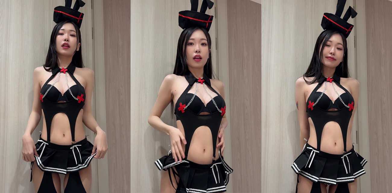Moiicos短片Meriolchan大胆露出私处热舞 扭腰挑逗 真的太贱了