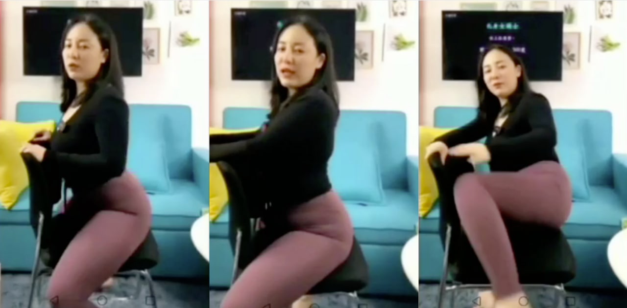 骚熟女教你爱爱姿势 微胖少妇坐在椅子上教你骑乘 还配合淫叫