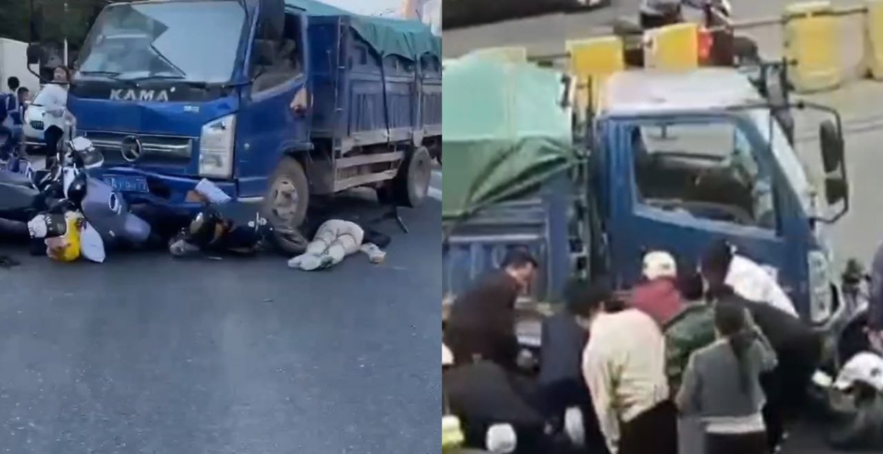 6日下午5时在南宁金象三区幸福集团路口疑似发生重大交通事故！现场惨烈有人已遭遇不幸！