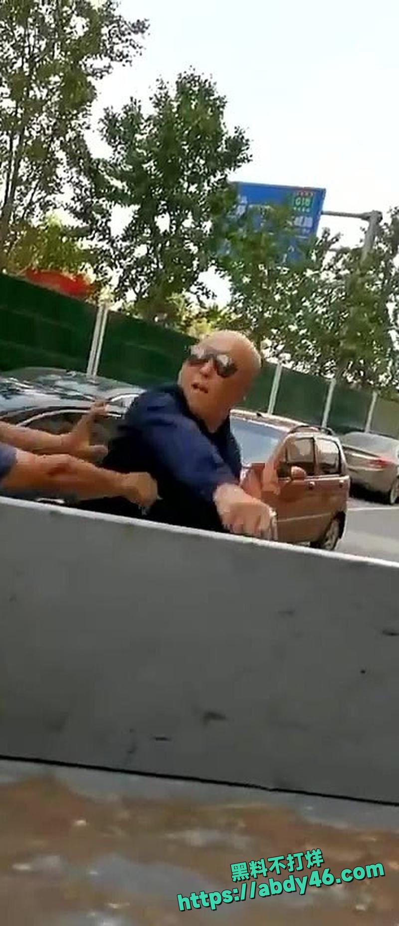 光头男路怒症街头打架03