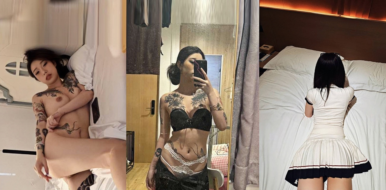 纹身精神小妹素人自拍 深喉口交跪床衣半裸翘臀后入猛干