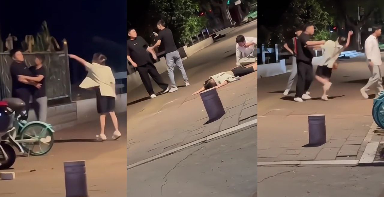 我就操你妈逼了有本事打我 小仙女仗着自己是T0版本 疯狂挑衅被男子两次KO