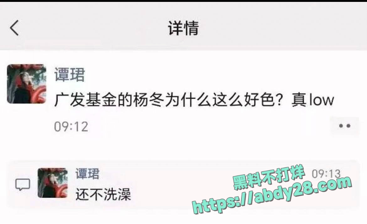 4000点分析师谭珺爆料怀了广发基金杨冬孩子 9