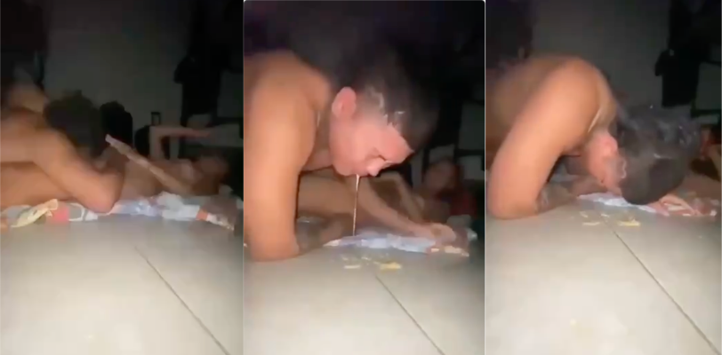 老哥舔到臭逼 直接舔吐了 兄弟们 舔逼虽好 需谨慎啊 舔前检查必须做到位