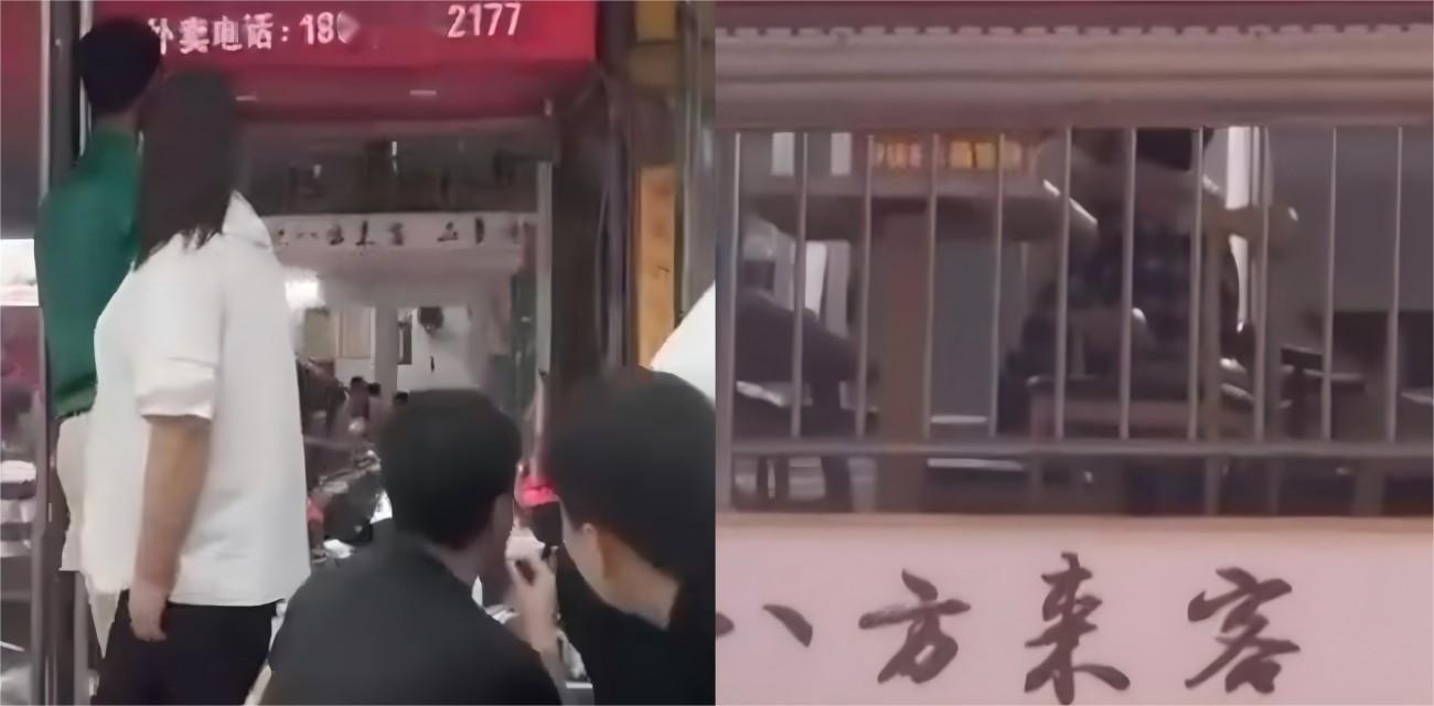 广西河池八方来客饭店二楼大戏 精神小妹小伙热吻观音坐莲 楼下吃瓜群众全看傻 羡慕到不行