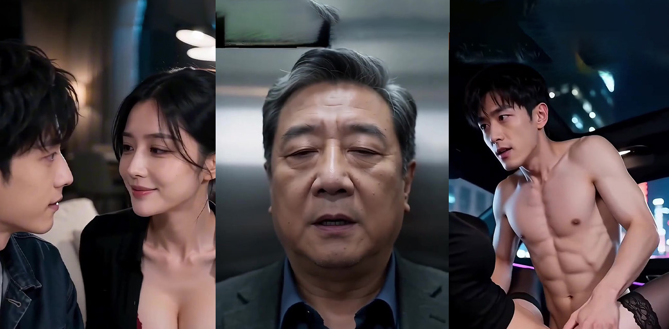 AI短剧 少妇黄洁 第七集 黑丝骚货在汽车后座刚被内射 回家被老头又射一脸